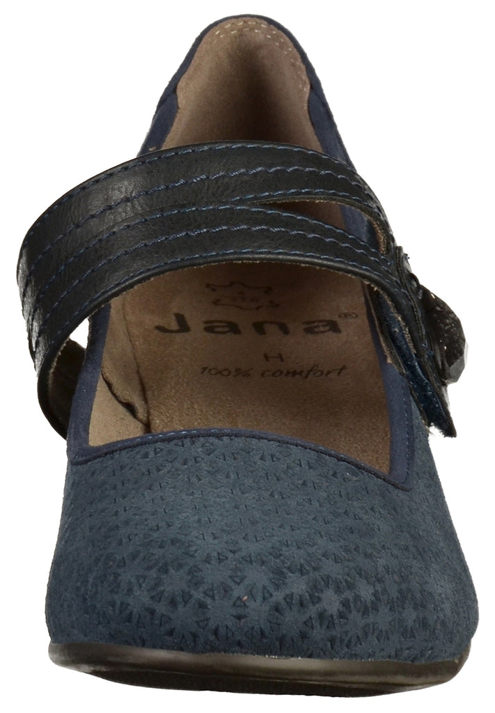 Jana Pumps Leder Navy - surf4shoes