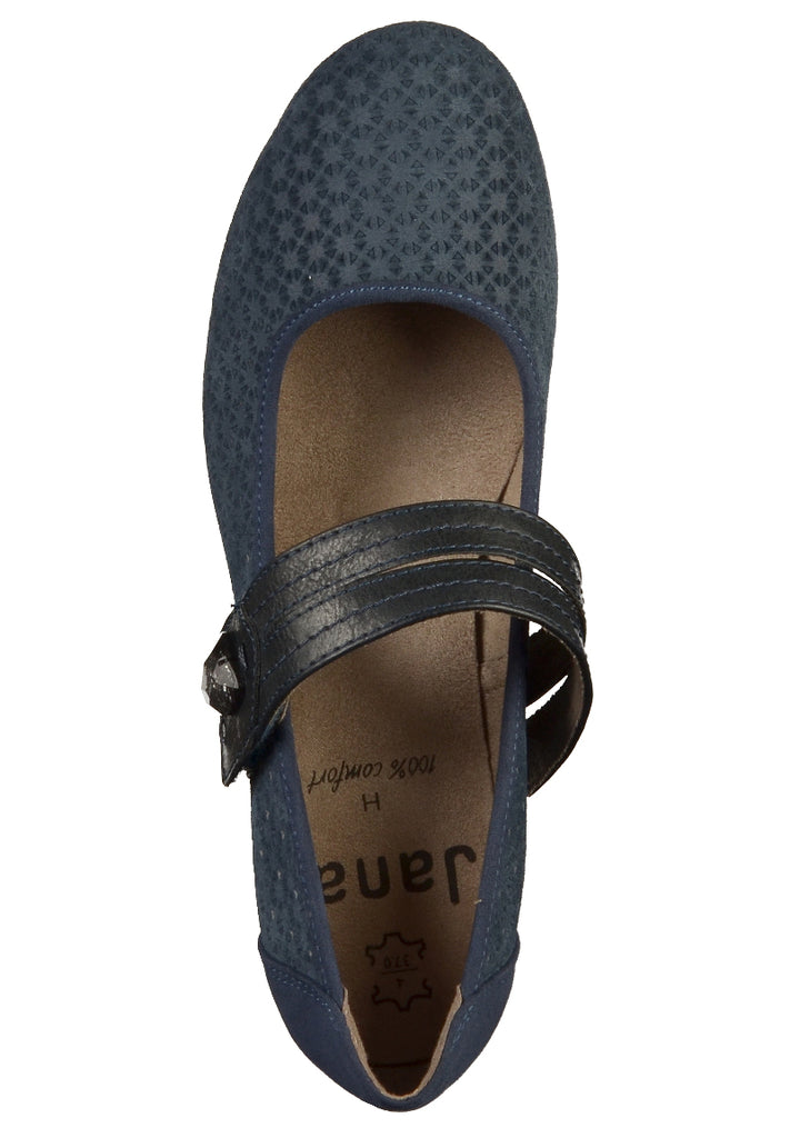 Jana Pumps Leder Navy - surf4shoes