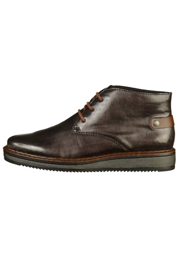 Rieker Stiefelette Lederimitat Grau - surf4shoes