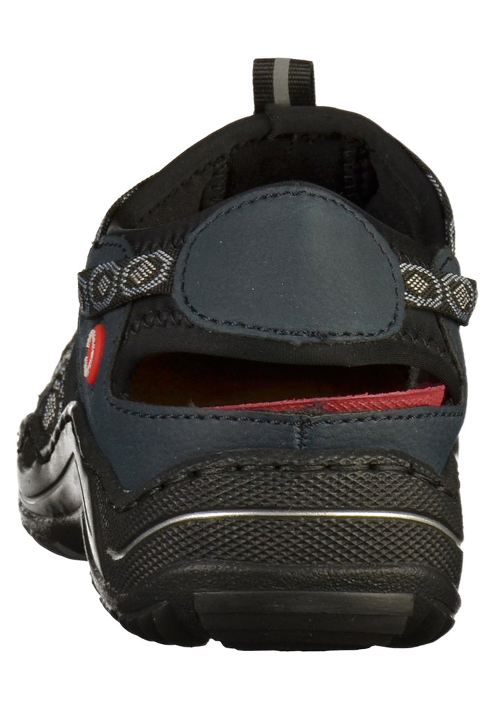 Rieker Halbschuhe Lederimitat Dunkelblau - surf4shoes