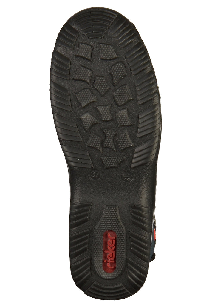 Rieker Halbschuhe Lederimitat Dunkelblau - surf4shoes