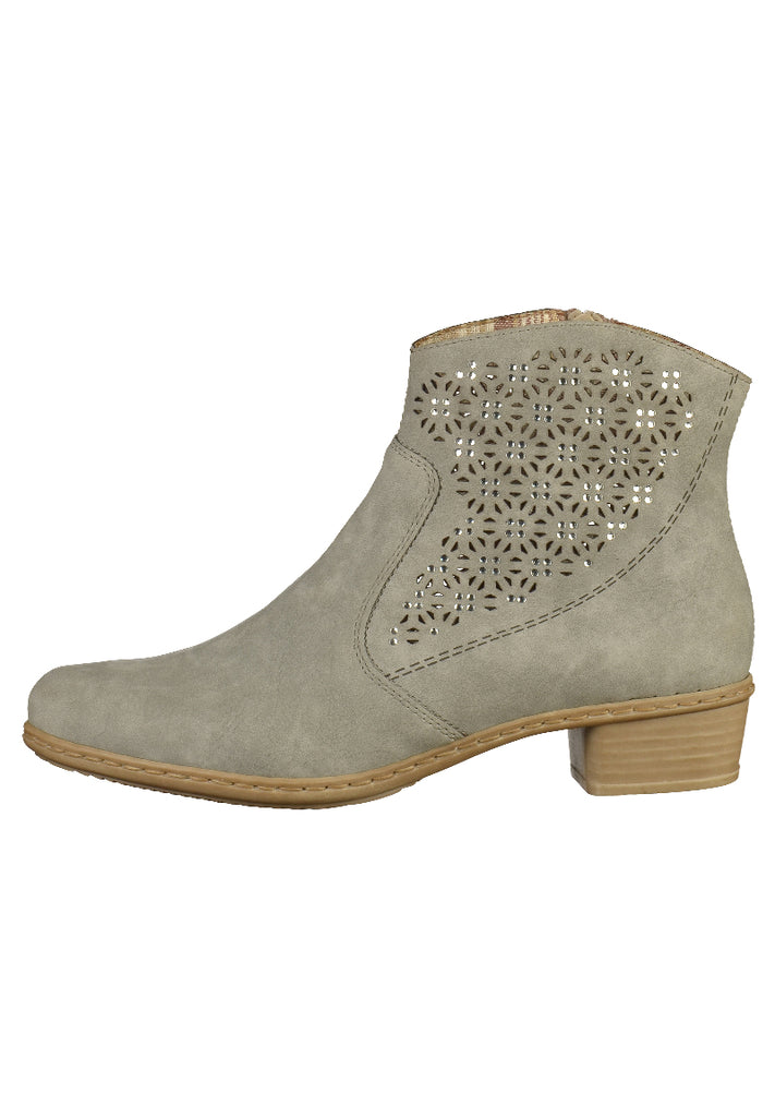 Rieker Stiefelette Textil Grau - surf4shoes