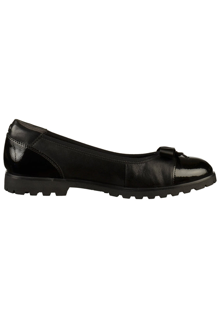 Tamaris Ballerinas Leder Schwarz - surf4shoes