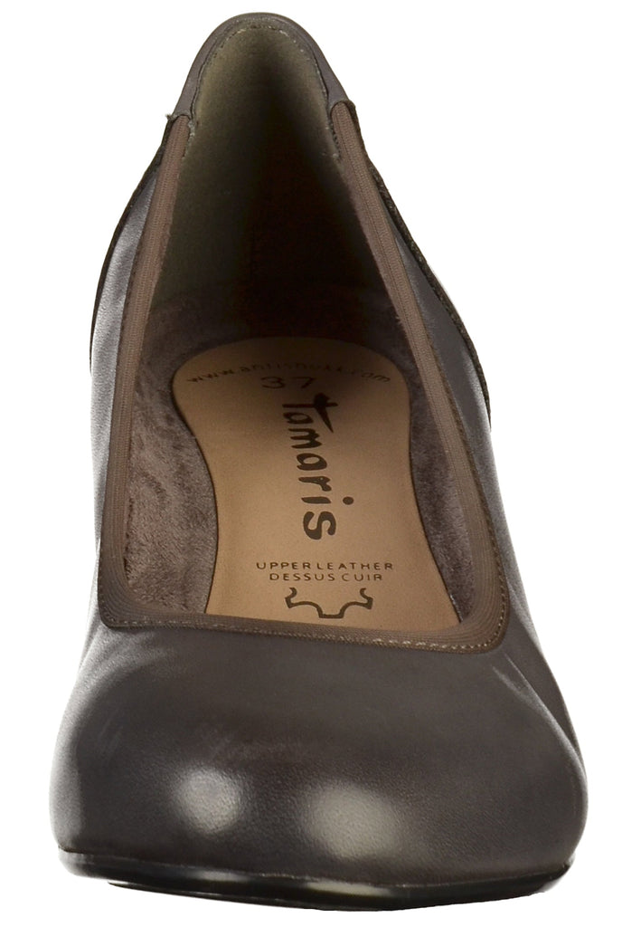 Tamaris Pumps Leder Grau - surf4shoes