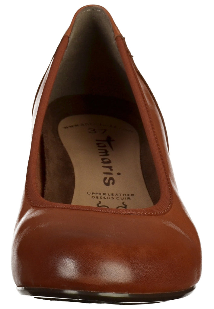 Tamaris Pumps Leder Cognac - surf4shoes