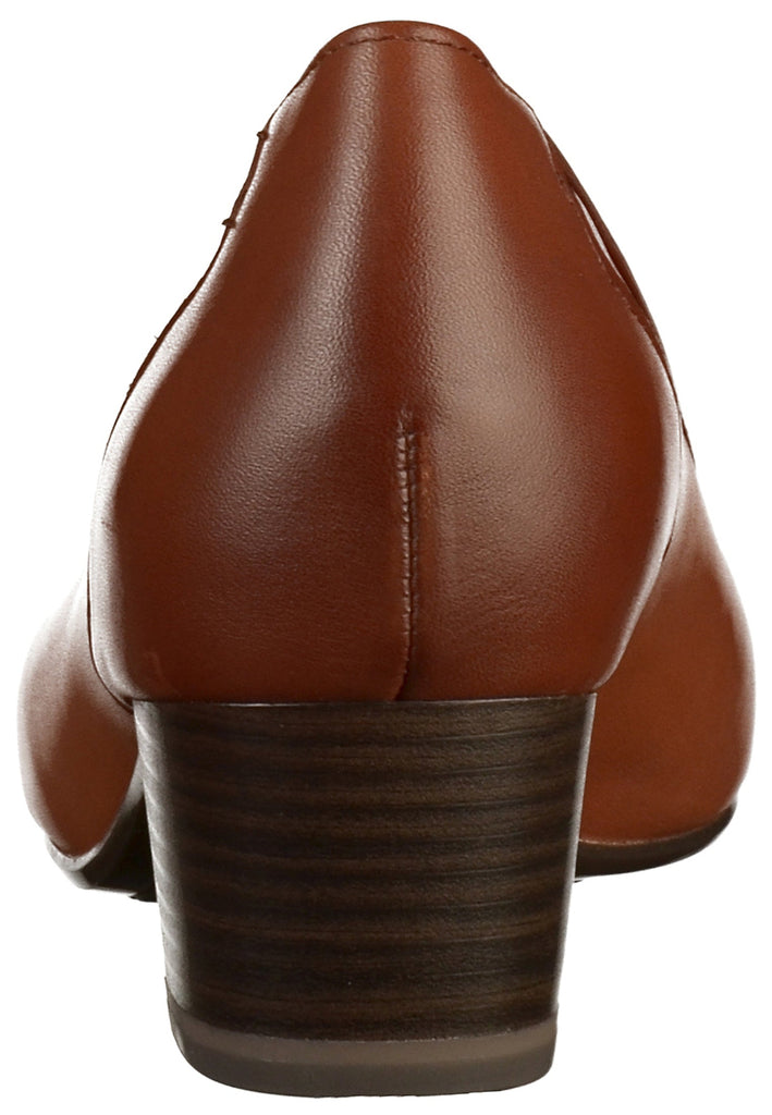Tamaris Pumps Leder Cognac - surf4shoes