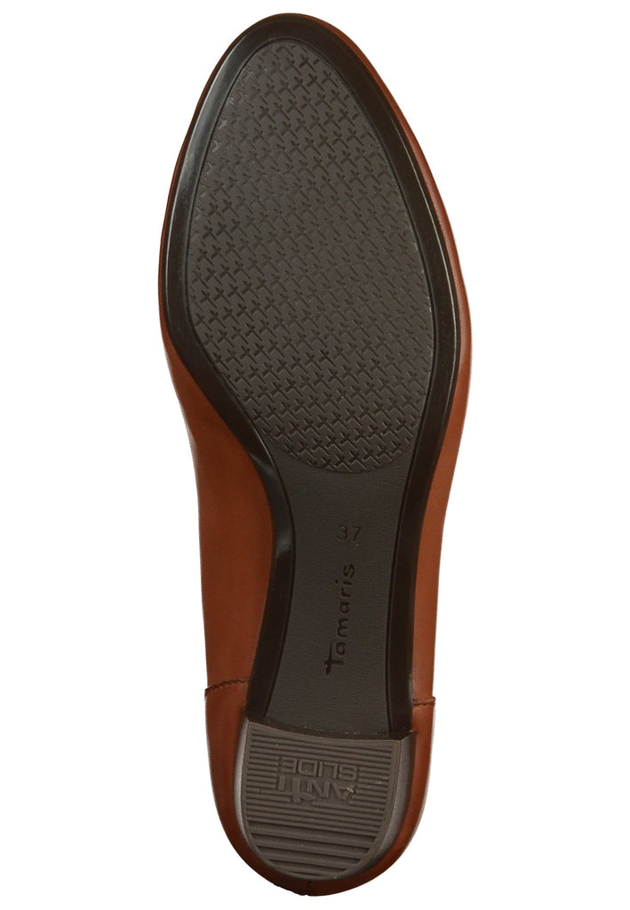 Tamaris Pumps Leder Cognac - surf4shoes