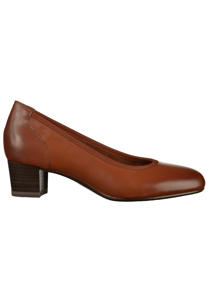 Tamaris Pumps Leder Cognac - surf4shoes