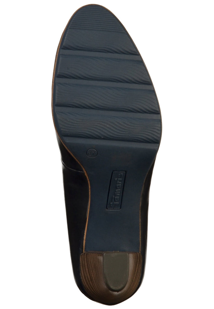 Tamaris Pumps Leder Navy - surf4shoes