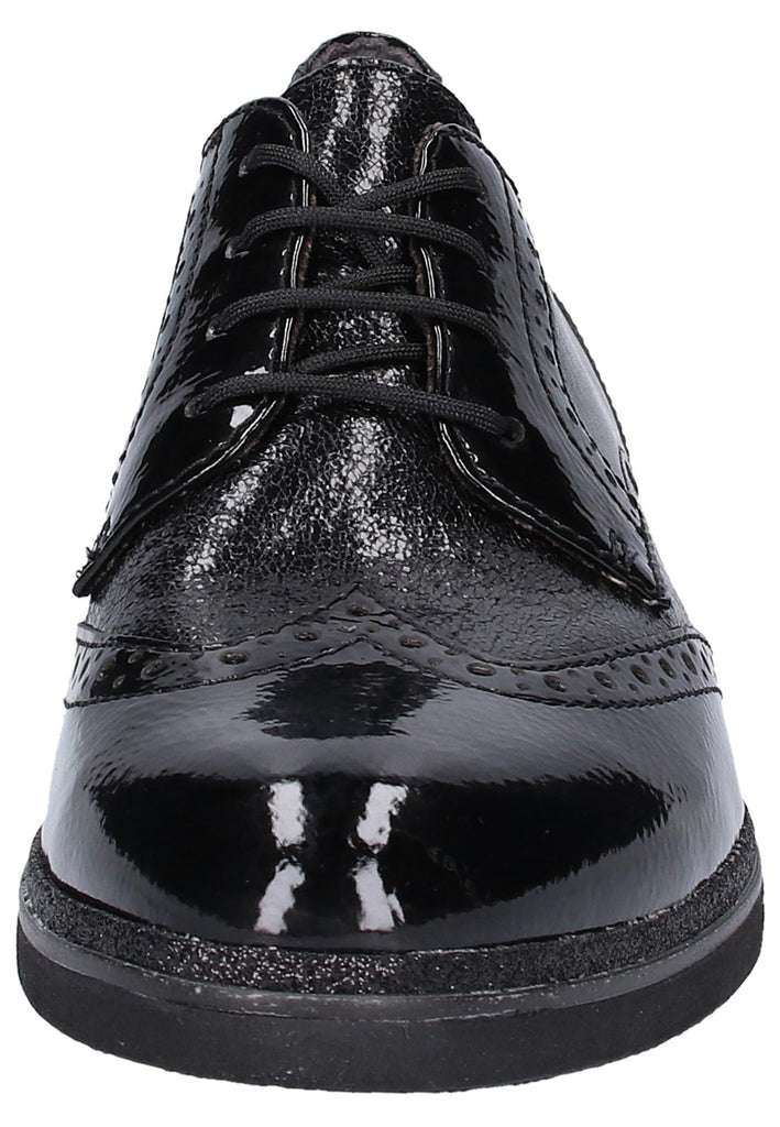 Tamaris Halbschuhe Leder/Textil Schwarz - surf4shoes