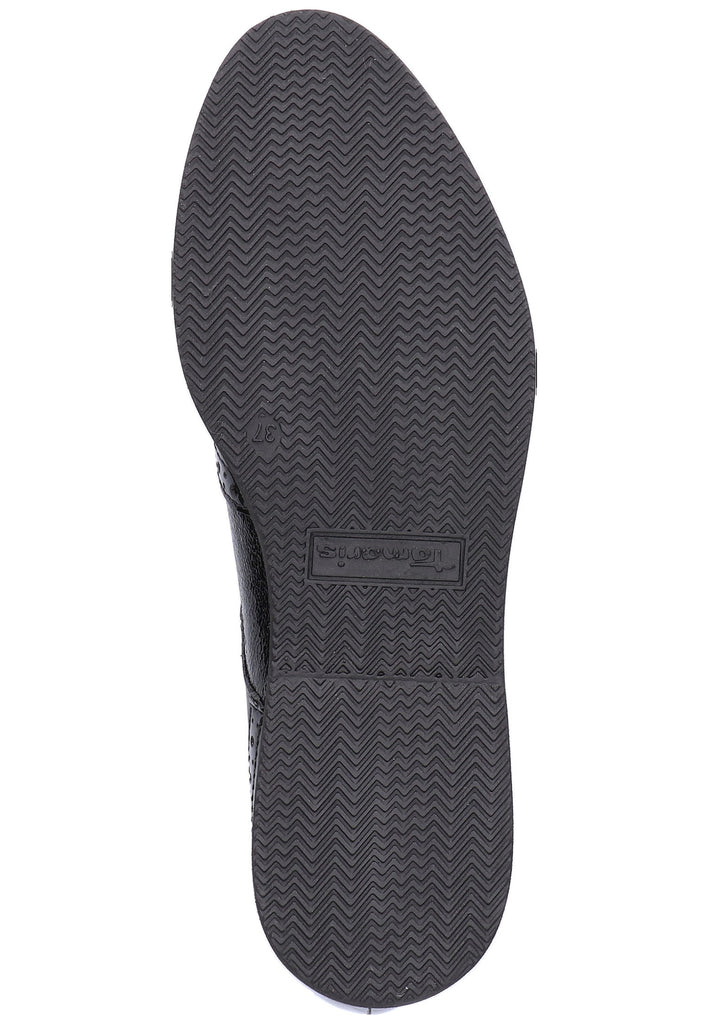 Tamaris Halbschuhe Leder/Textil Schwarz - surf4shoes