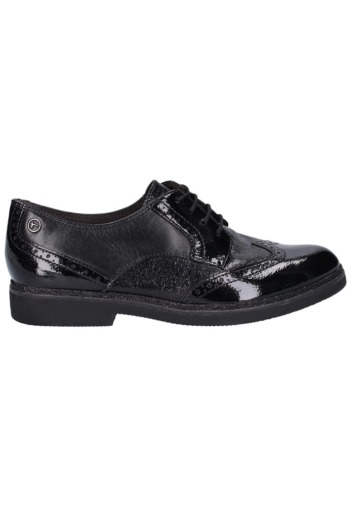 Tamaris Halbschuhe Leder/Textil Schwarz - surf4shoes