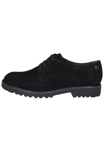 Tamaris Halbschuhe Lederimitat Schwarz - surf4shoes