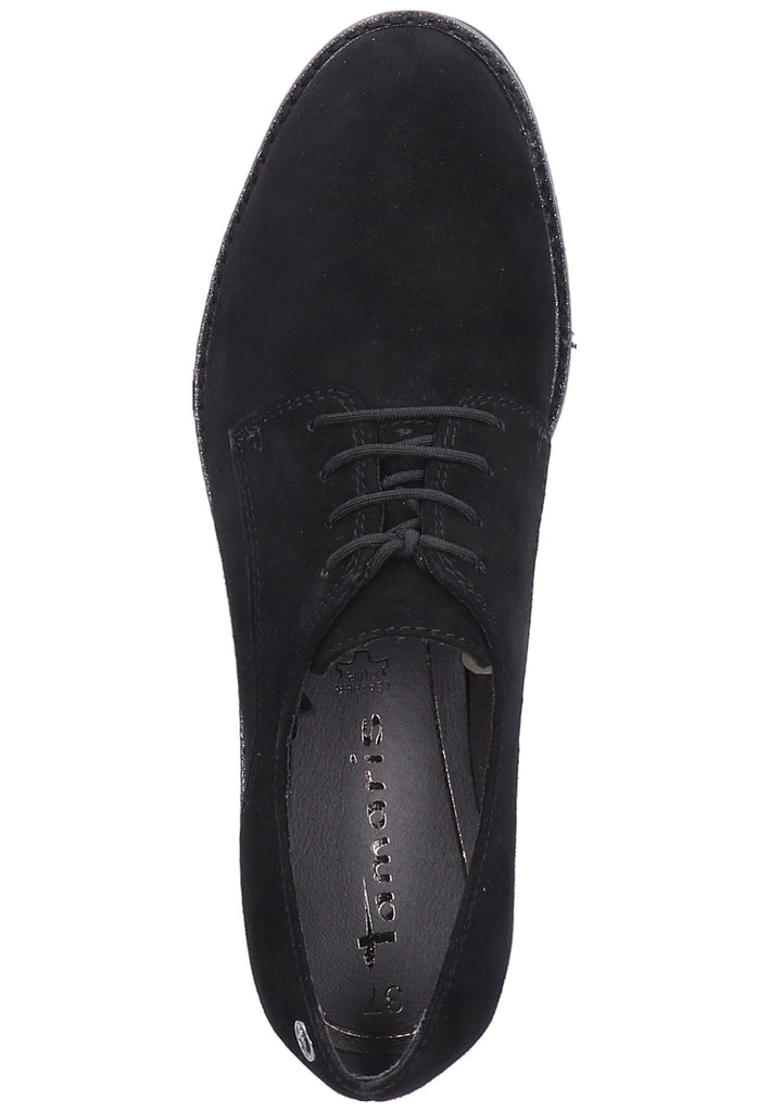 Tamaris Halbschuhe Lederimitat Schwarz - surf4shoes