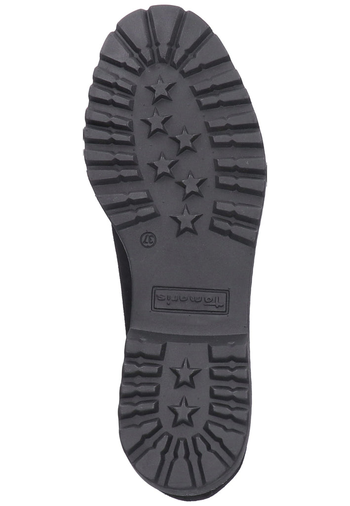 Tamaris Halbschuhe Lederimitat Schwarz - surf4shoes