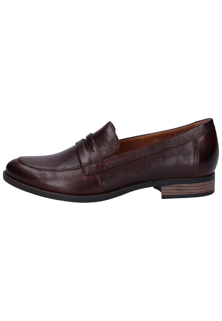 Tamaris Slipper Leder Braun - surf4shoes