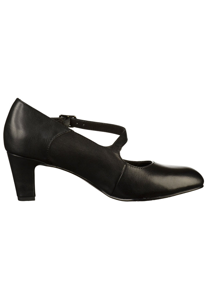 Tamaris Pumps Leder Schwarz - surf4shoes