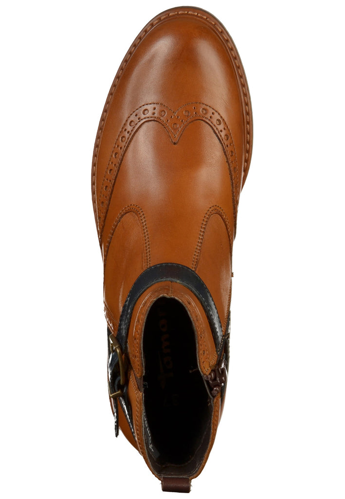 Tamaris Stiefelette Leder Braun - surf4shoes