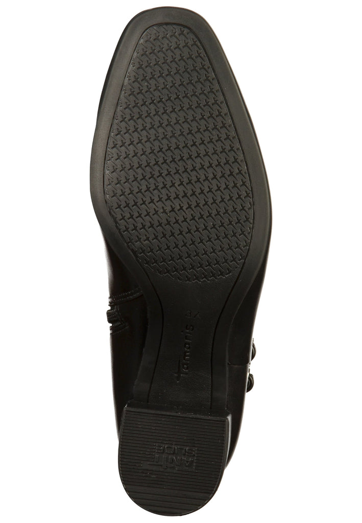 Tamaris Stiefelette Leder Schwarz - surf4shoes