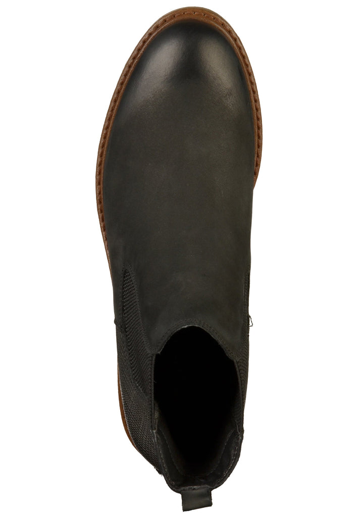 Tamaris Stiefelette Leder Schwarz - surf4shoes