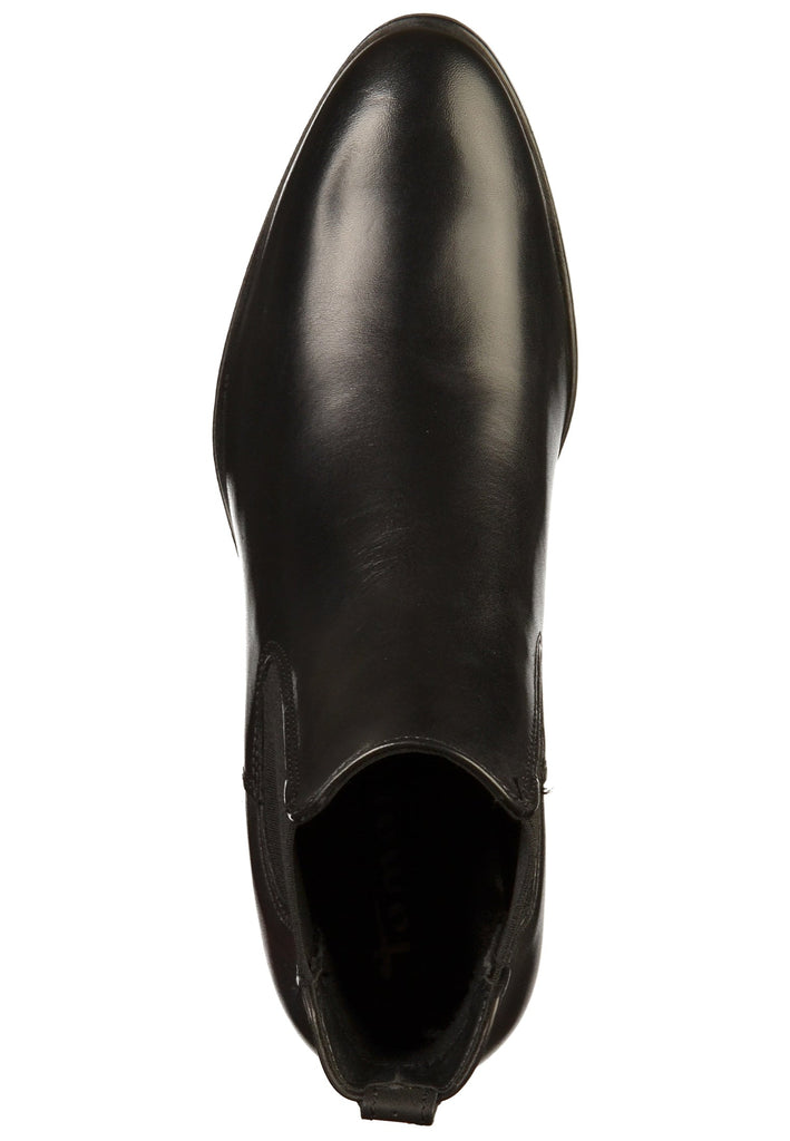 Tamaris Stiefelette Leder Schwarz - surf4shoes