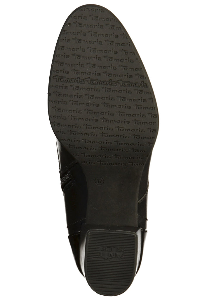 Tamaris Stiefelette Leder Schwarz - surf4shoes