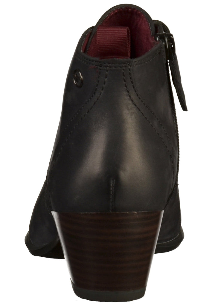 Tamaris Stiefelette Leder Blau - surf4shoes