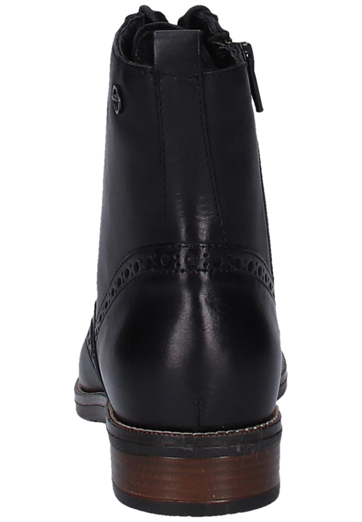 Tamaris Stiefelette Leder Schwarz - surf4shoes