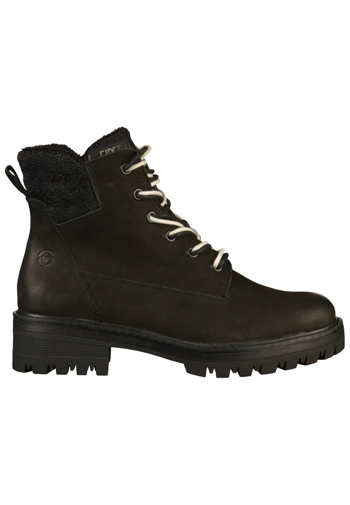 Tamaris Stiefelette Leder Schwarz - surf4shoes