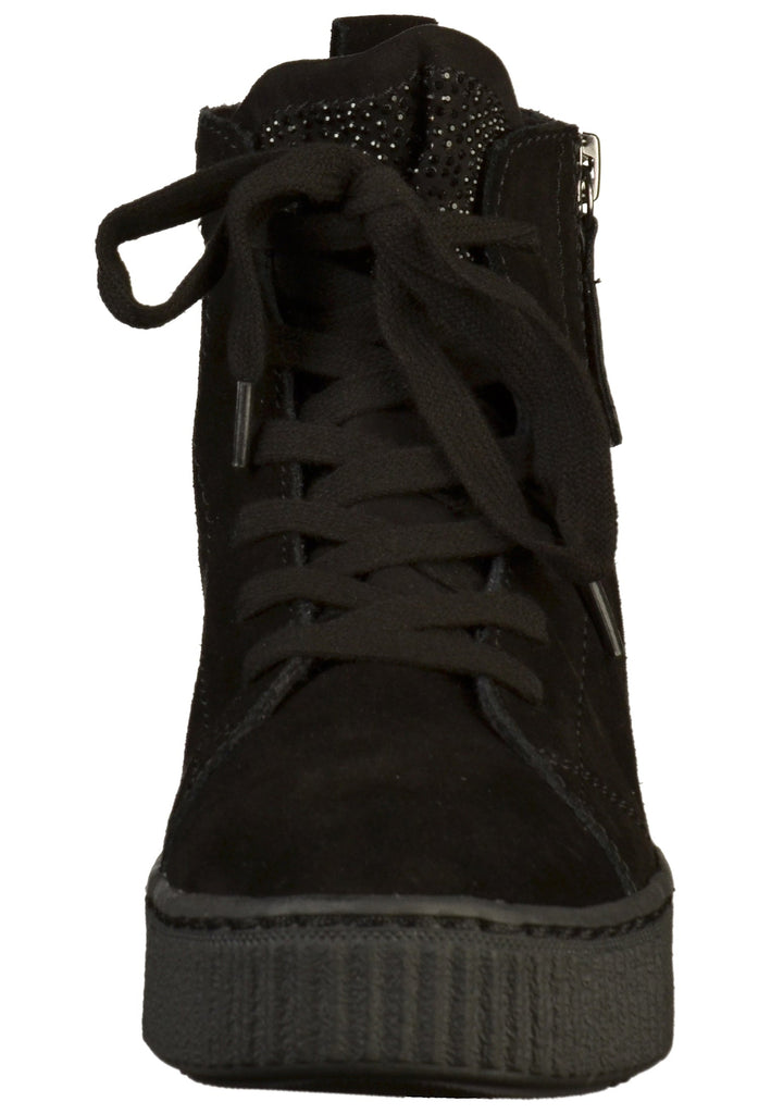 Tamaris Stiefelette Leder/Textil Schwarz - surf4shoes