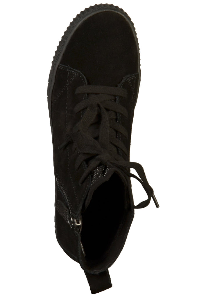 Tamaris Stiefelette Leder/Textil Schwarz - surf4shoes