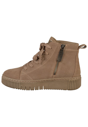 Tamaris Stiefelette Leder/Textil Braun - surf4shoes