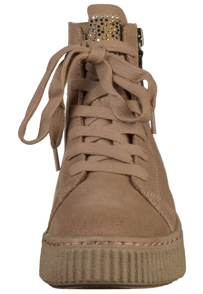 Tamaris Stiefelette Leder/Textil Braun - surf4shoes