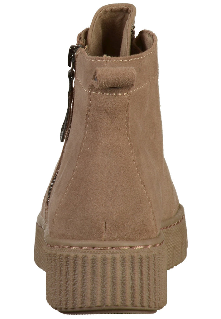 Tamaris Stiefelette Leder/Textil Braun - surf4shoes