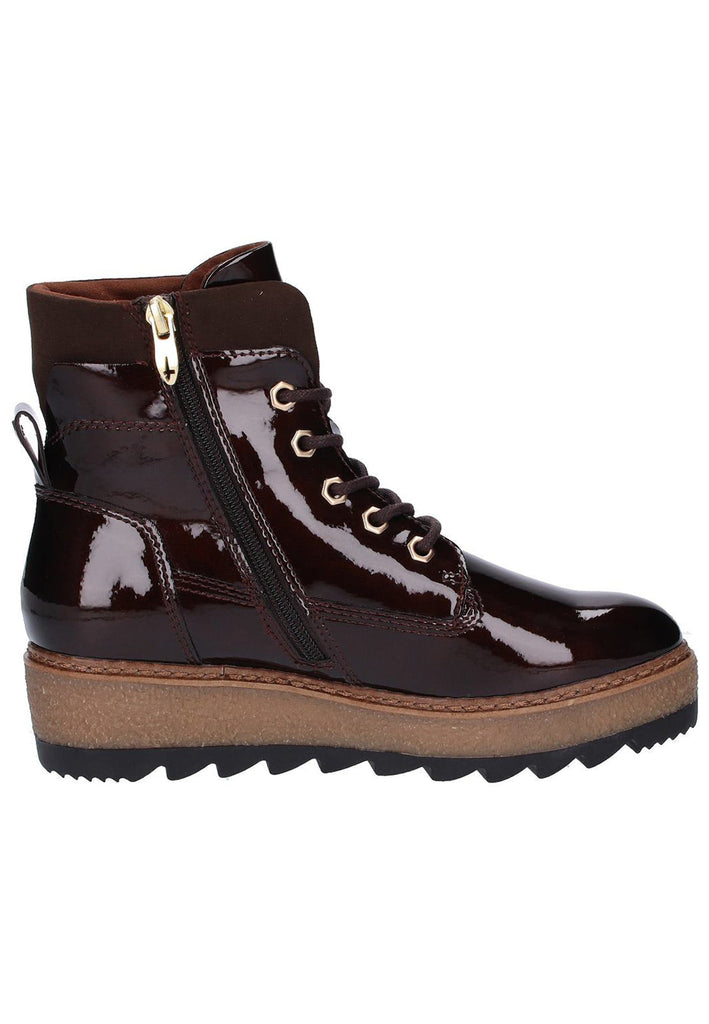 Tamaris Stiefelette Lederimitat/Textil Dunkelbraun - surf4shoes