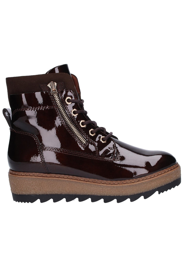 Tamaris Stiefelette Lederimitat/Textil Dunkelbraun - surf4shoes