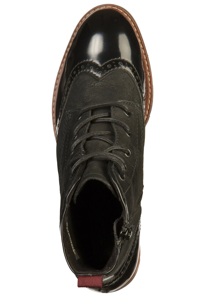 Tamaris Stiefelette Leder Schwarz - surf4shoes