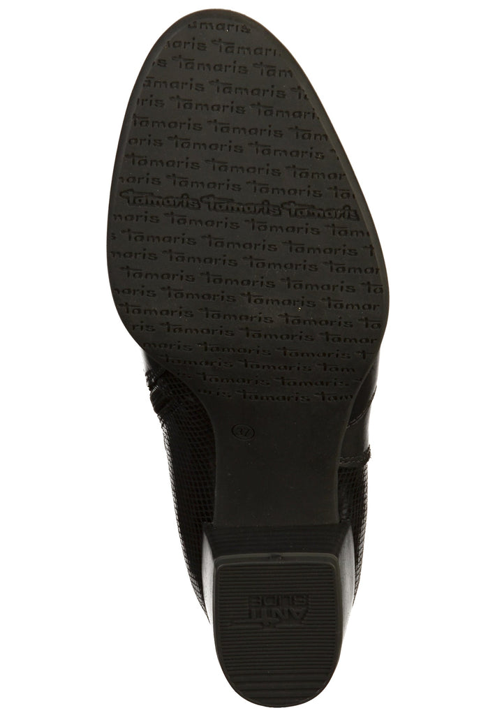Tamaris Stiefelette Leder/Textil Schwarz - surf4shoes