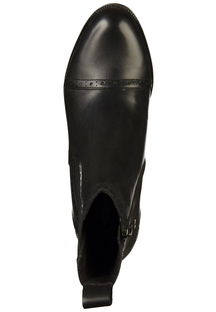 Tamaris Stiefelette Leder Schwarz - surf4shoes