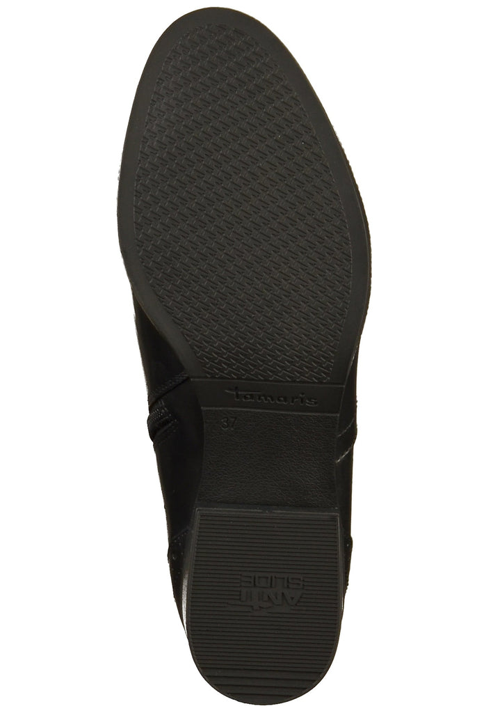Tamaris Stiefelette Leder Schwarz - surf4shoes