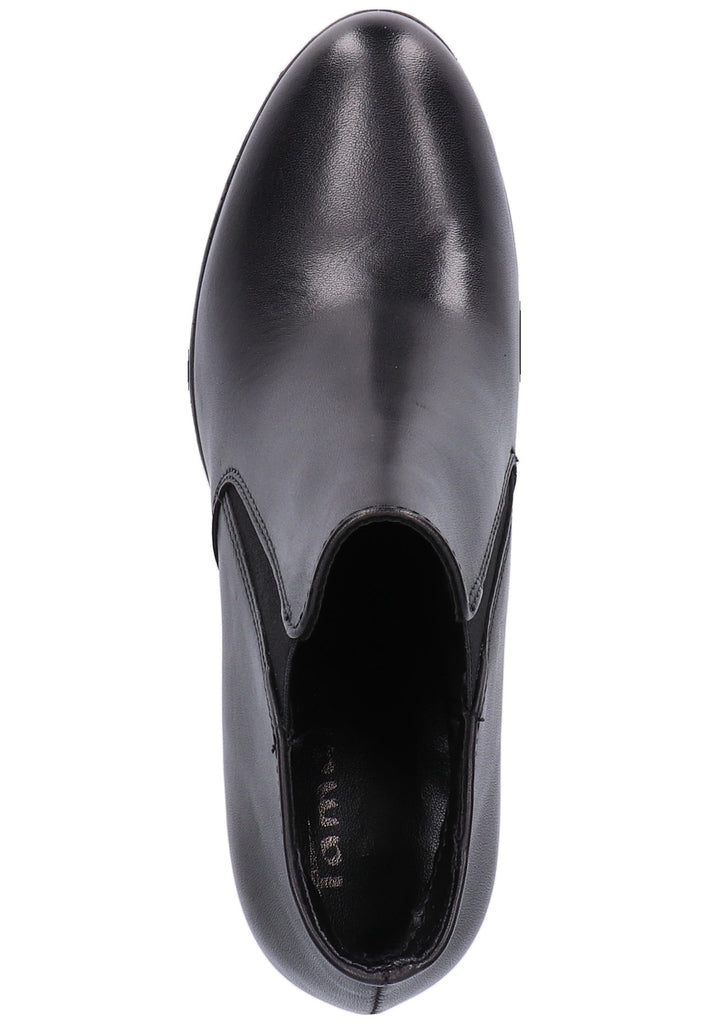 Tamaris Stiefelette Leder Schwarz - surf4shoes