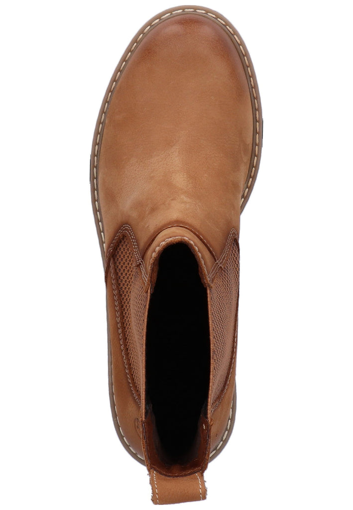 Tamaris Stiefelette Leder Braun - surf4shoes