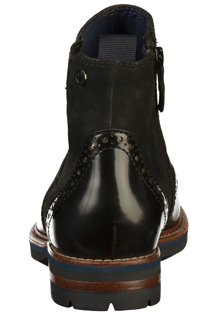 Tamaris Stiefelette Leder/Textil Schwarz - surf4shoes