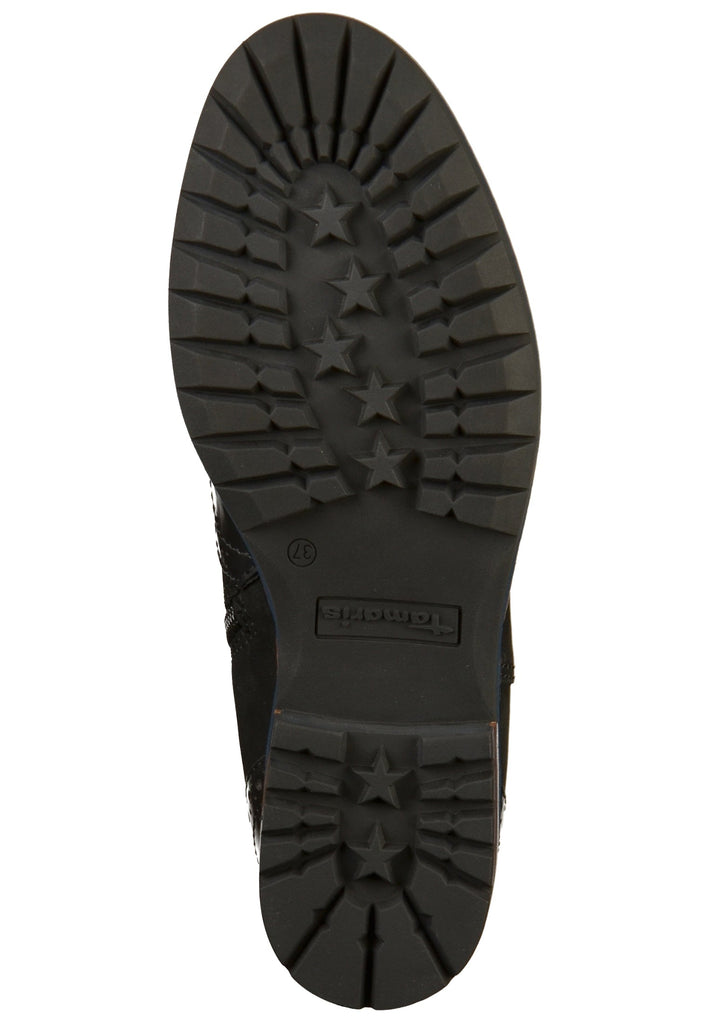 Tamaris Stiefelette Leder/Textil Schwarz - surf4shoes