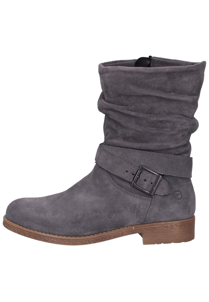 Tamaris Stiefel Leder Grau - surf4shoes