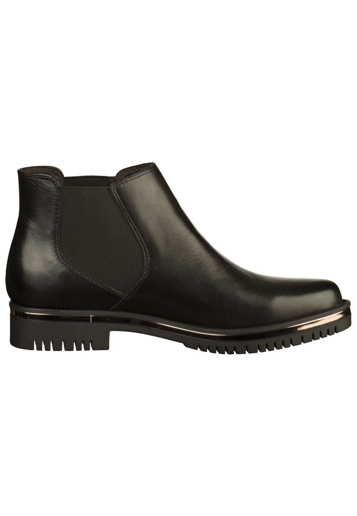 Tamaris Stiefelette Leder Schwarz - surf4shoes