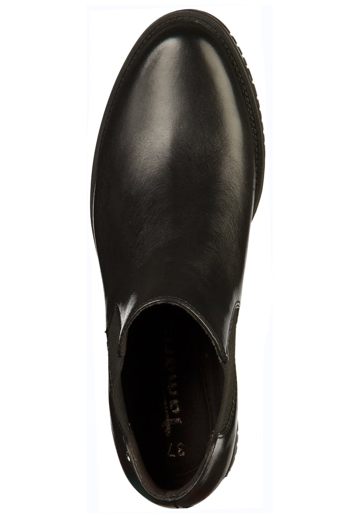 Tamaris Stiefelette Leder Schwarz - surf4shoes