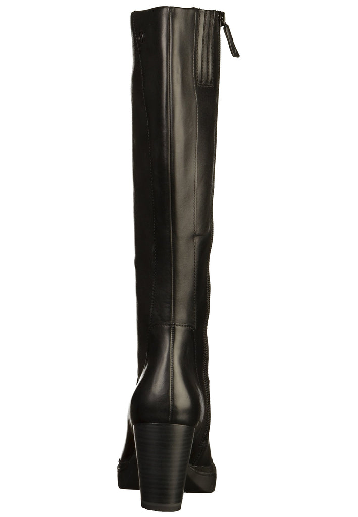 Tamaris Stiefel Leder Schwarz - surf4shoes