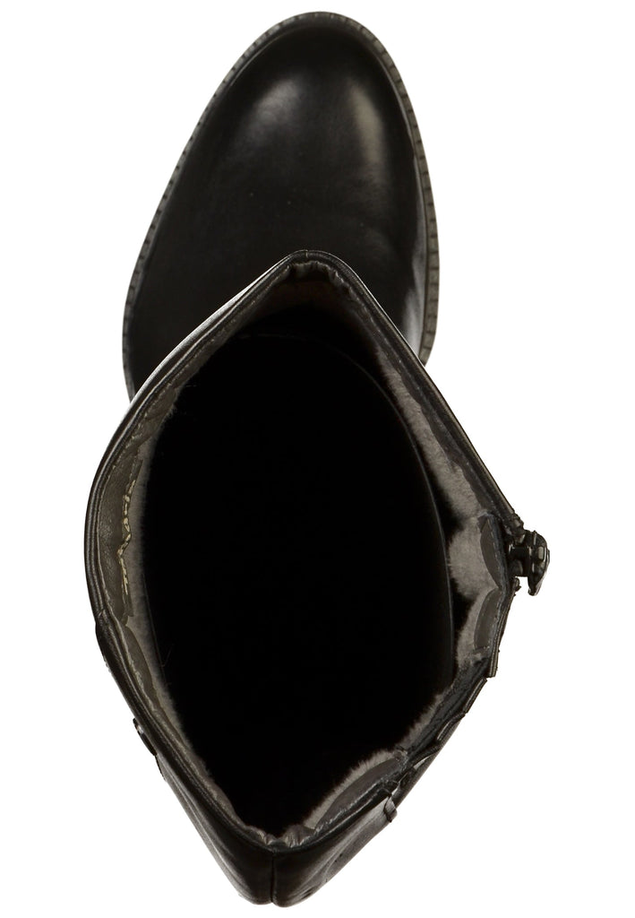 Tamaris Stiefel Leder Schwarz - surf4shoes