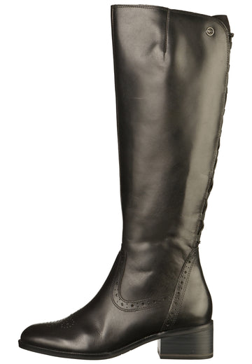 Tamaris Stiefel Leder Schwarz - surf4shoes